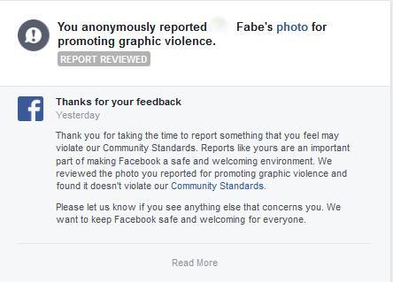 reported osama photo - fb reply is ignorant and not fair 2016 the truth powered by the truth