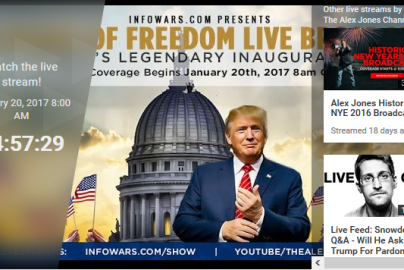 Screenshot - 1_19_2017 , 5_02_44 PM infowars live freedom january inauguration 14 hours