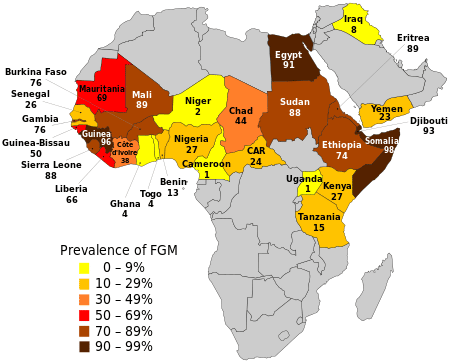 female mutilation map