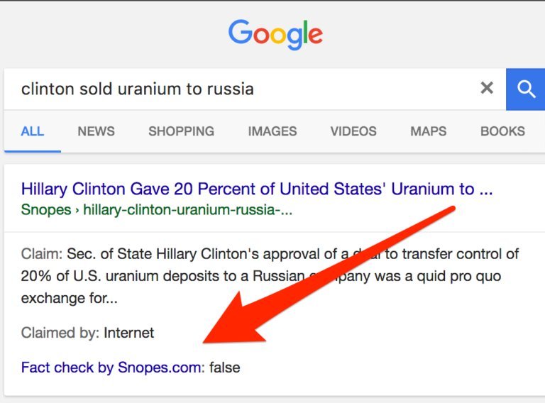 hillary-clinton-uranium-google-ministry-of-truth-internet-checked-snopes-false