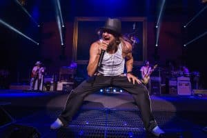 Kid Rock performs at DTE Energy Music Theater on August 7, 2015.