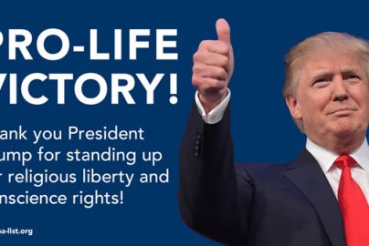 potus-thumbs-up-600 pro life victory