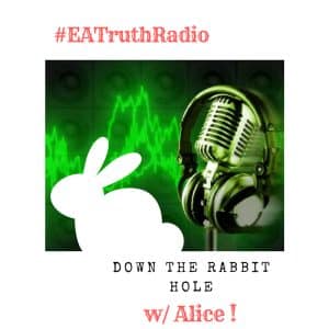 #EATruthRadio with Alice Logo