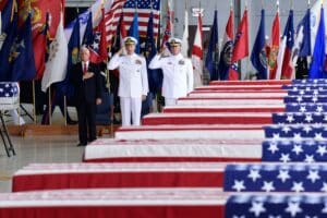US Korea War Remains, Joint Base Pearl Harbor-Hickam, USA - 01 Aug 2018