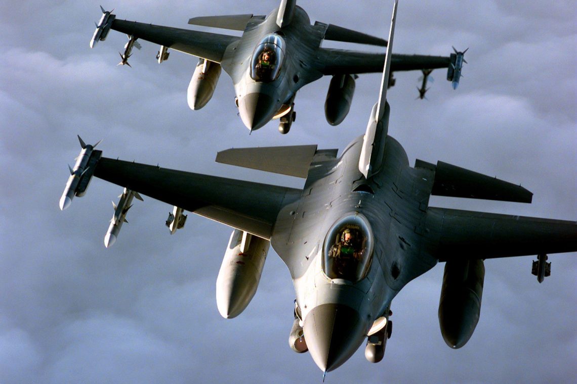 FILE PHOTO OF US F-16 WARPLANES