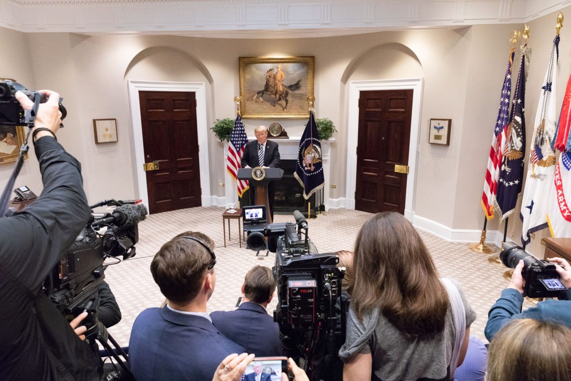 trump addresses the immigration crisis the white house - Official White House Photo by Joyce N Boghosian