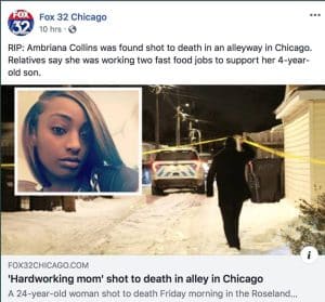 ambriana collins hardworking mom shot to death in chicago cai irvin commentary notepad