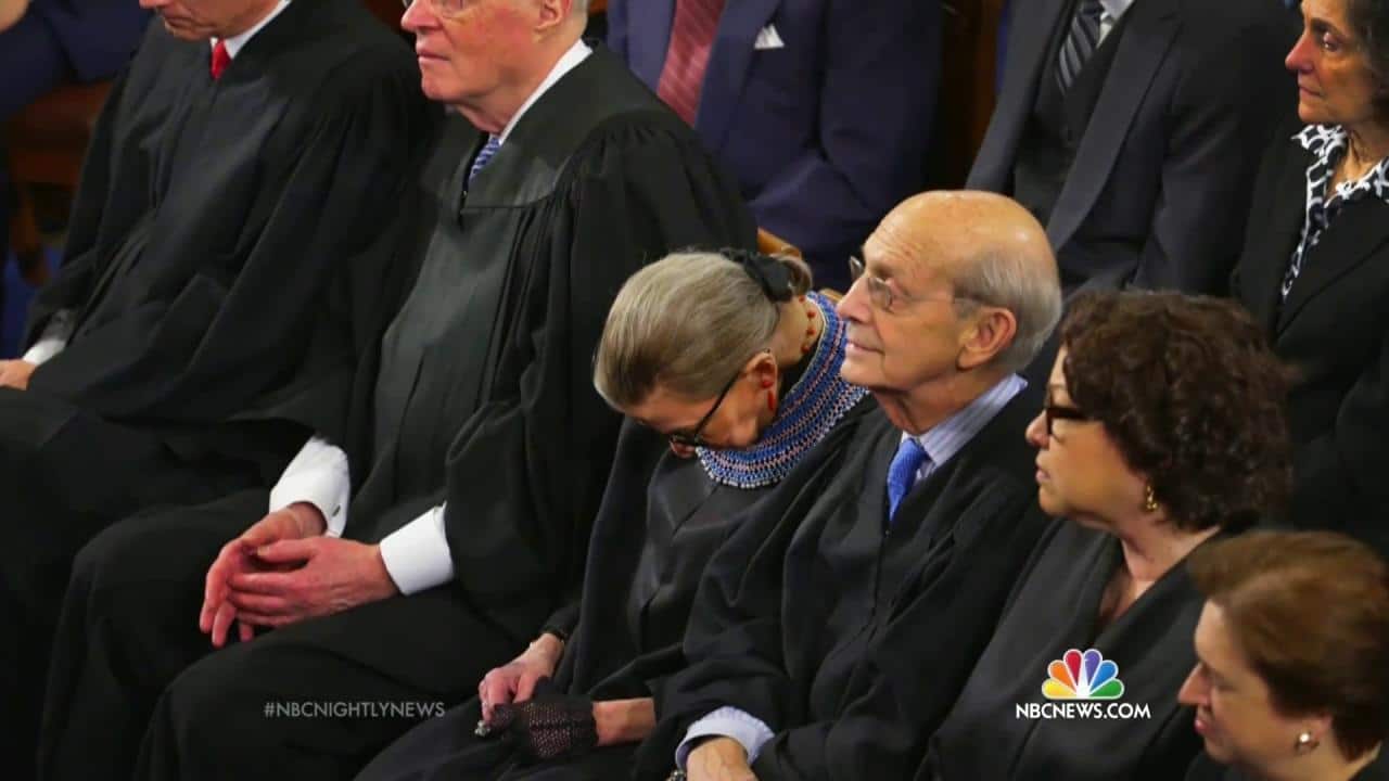 ginsburg-sleeping-on-bench