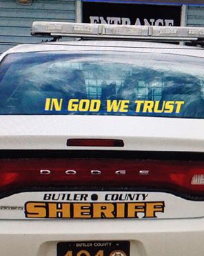 mark dobbs butler co dodge sheriff car IN GOD WE TRUST august 2015