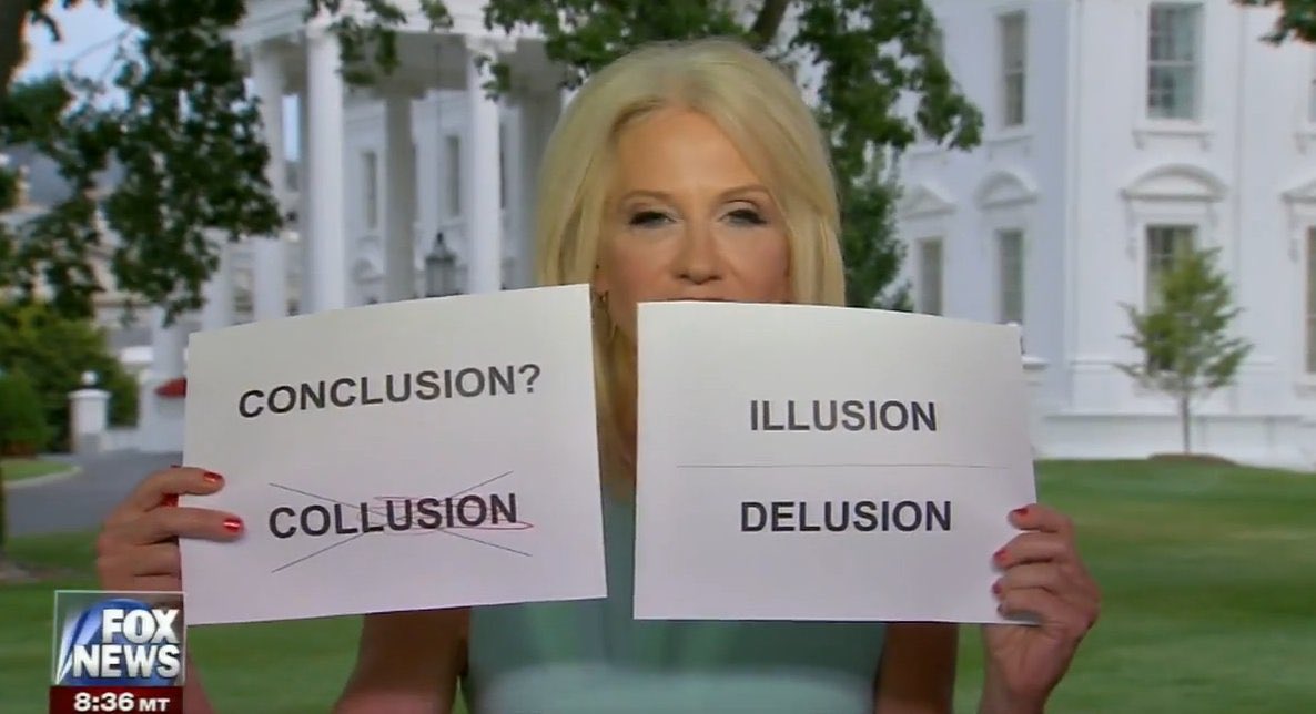 kellyanne conway 17 no collusion tweet