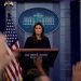 U.S. White House Press Secretary Sarah Huckabee Sanders holds the daily briefing at the White House in Washington