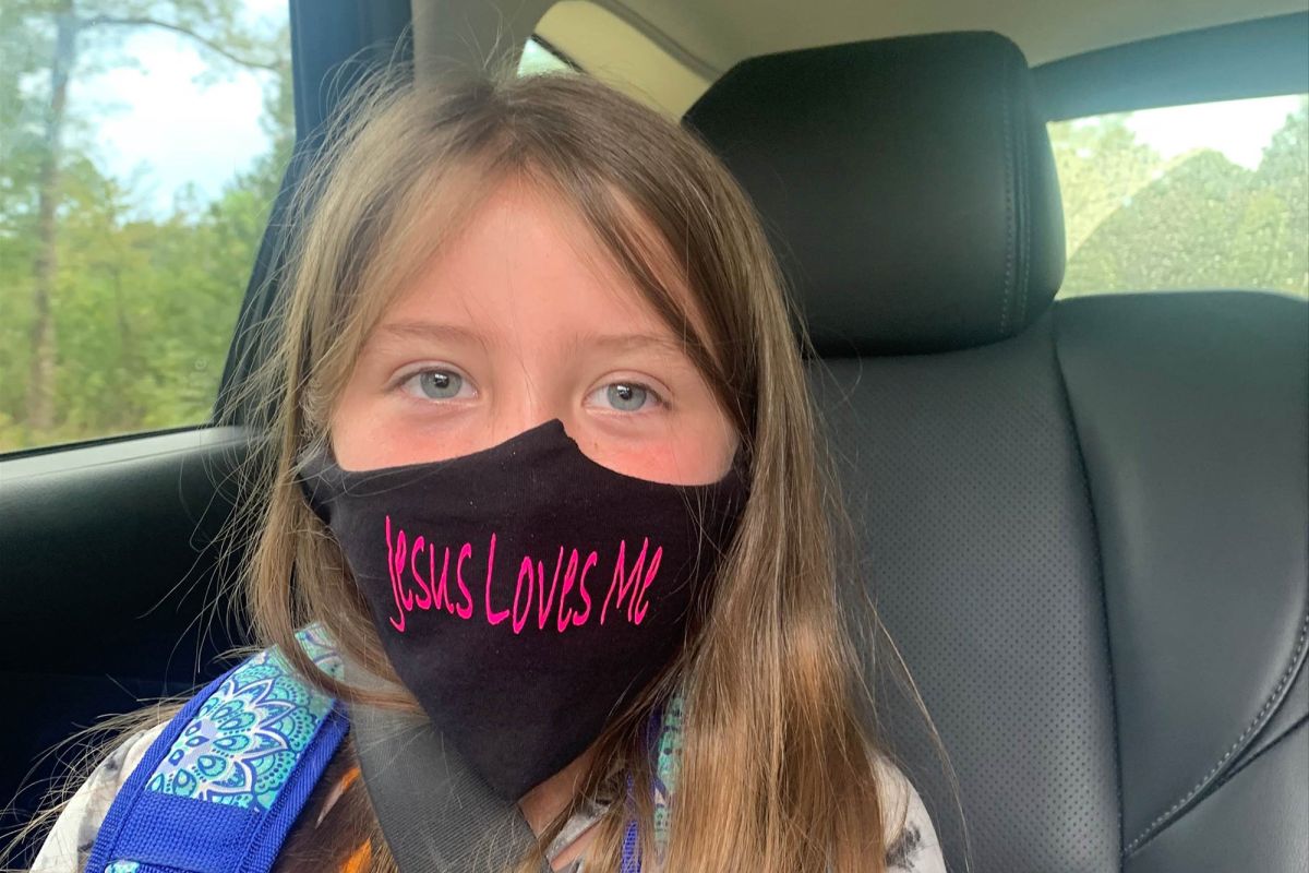 3rd-Grader Told to Remove "Jesus Loves Me" Face Mask