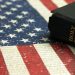 Old Holy Bible and the American Flag