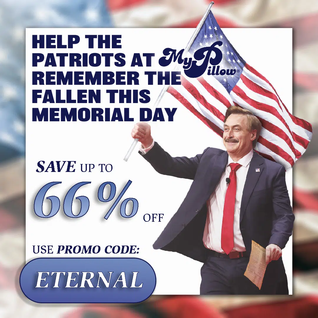 Use Promo Code = ETERNAL at MyPillow Checkout for Buy 1 Get 1 Free MyPillows