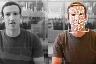 A comparison of an original and deepfake video of Facebook CEO Mark Zuckerberg