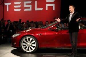 FILE PHOTO: Tesla Motors CEO Elon Musk speaks during the Model S Beta Event held at the Tesla factory in Fremont