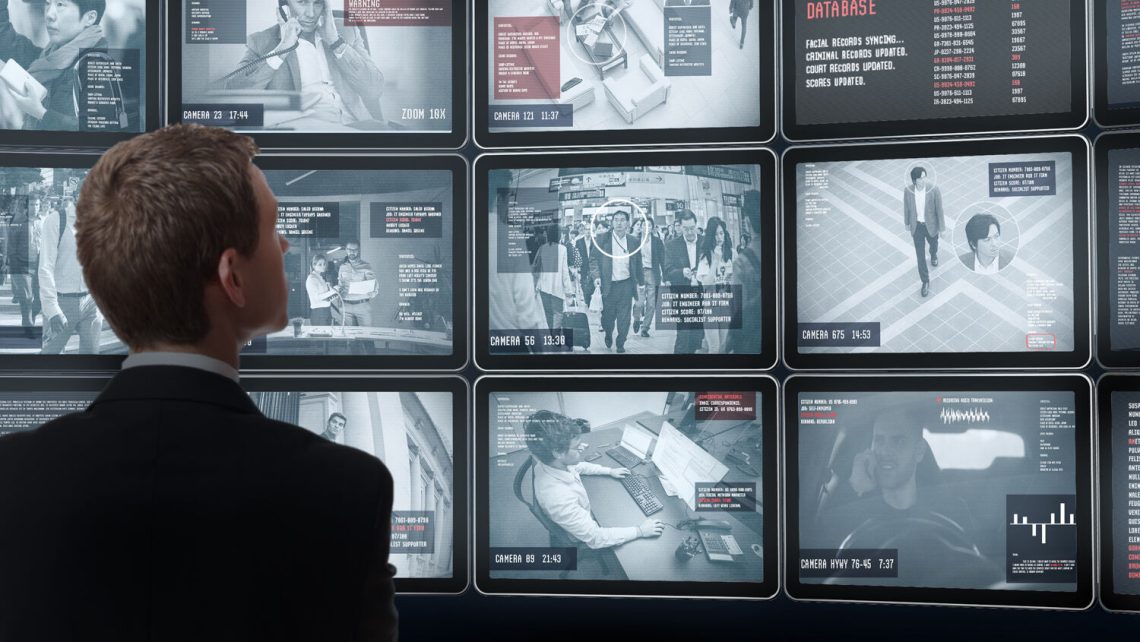 Video wall made of flat tv screens