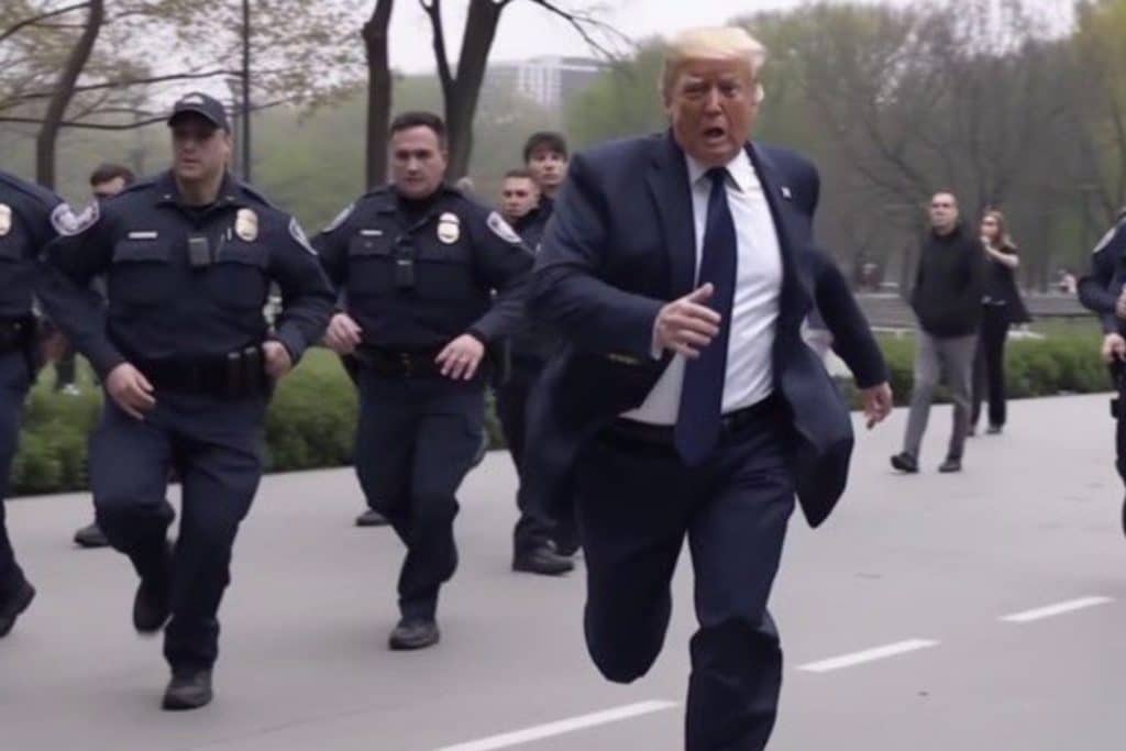 trump-running-from-police-viral-image-marca-com-2023-truth