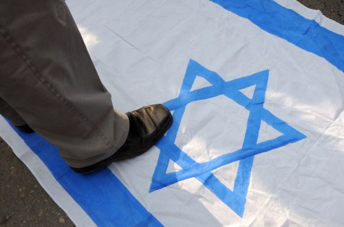 zionism-stepping-on-israel-flag-nytimes-com-2024-truth