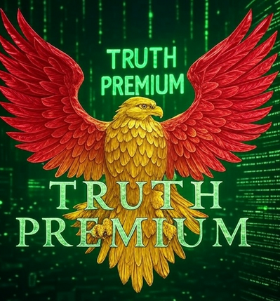 New Eagle - Eternal Affairs Media - TRUTH PREMIUM - Graphic - Promotional - Website Image - july 2025 - grok ai - yellow